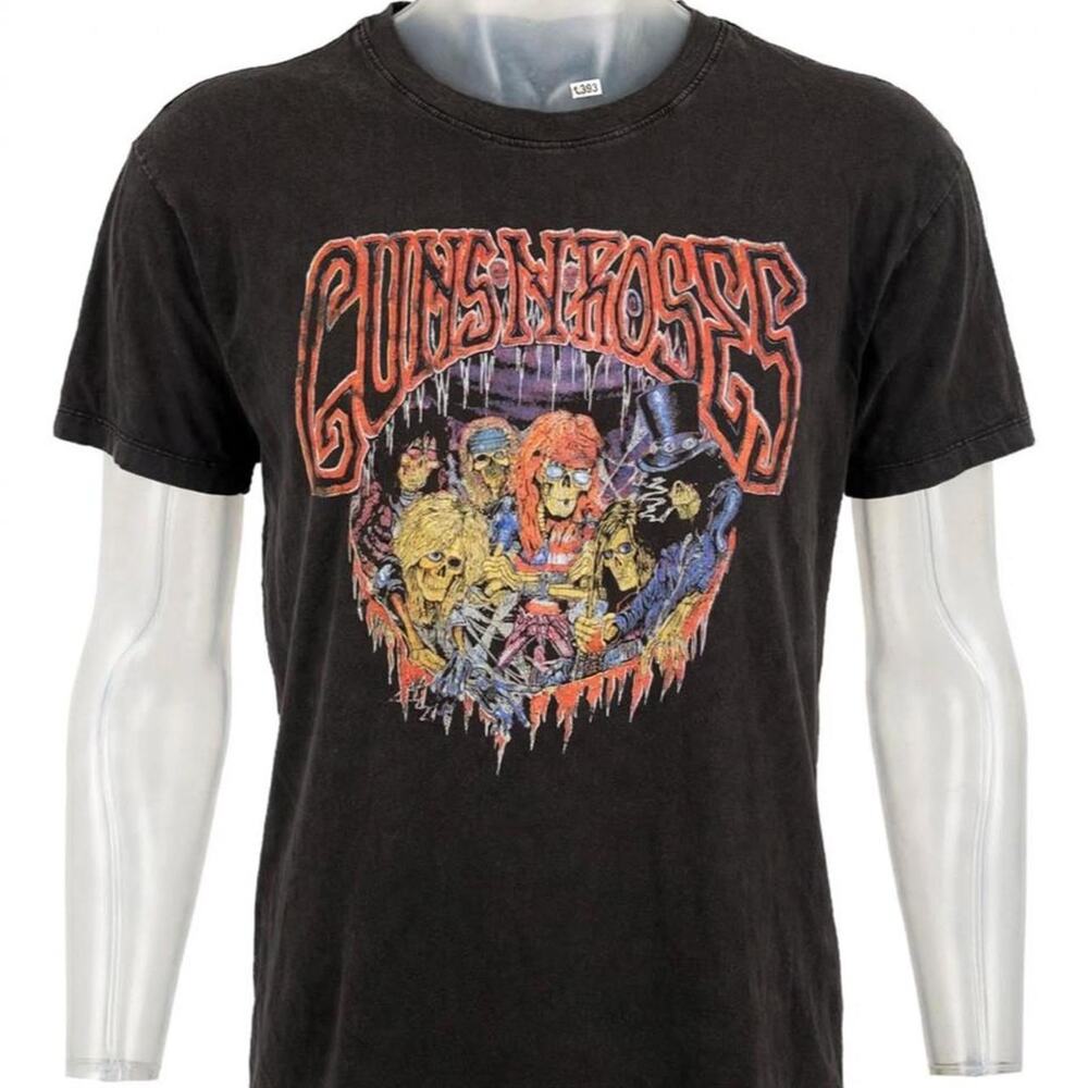 Guns N Roses Use Your Illusion Tour T-Shirt M Skeleton Band Double Sided '19-'93
